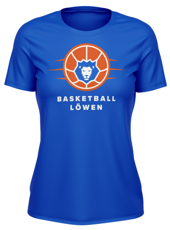T-Shirt | Damen | Basketball Löwen | royal blau