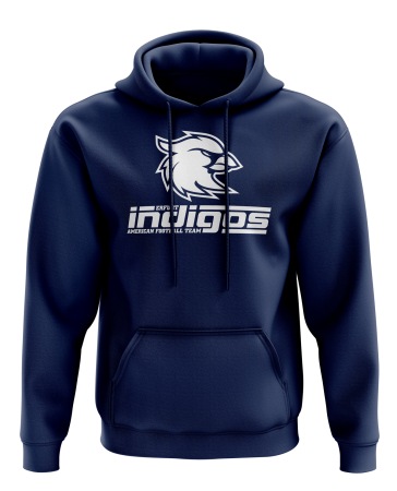 Hooded Sweatshirt - Erfurt Indigos - bird logo