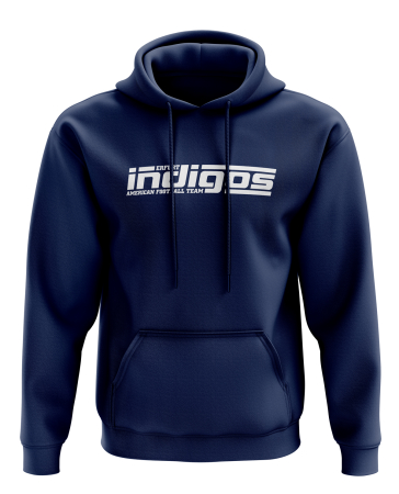 Hooded Sweatshirt - Erfurt Indigos - logo