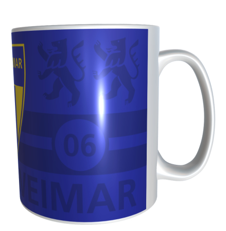 Keramiktasse blau - FC Empor Weimar 06