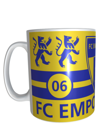 Keramiktasse gelb - FC Empor Weimar 06