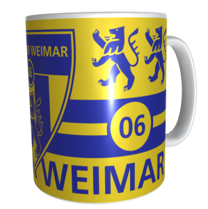 Keramiktasse gelb - FC Empor Weimar 06