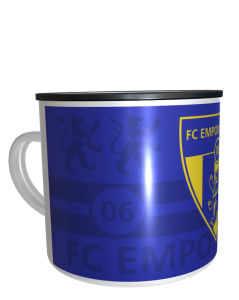 Emailletasse blau - FC Empor Weimar 06