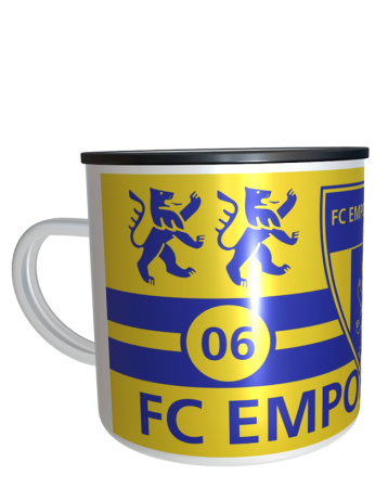 Emailletasse gelb - FC Empor Weimar 06
