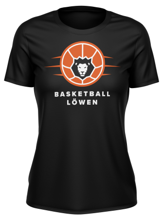 T-Shirt | Damen | Basketball Löwen | schwarz