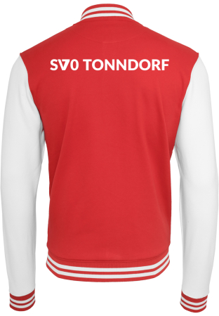 Collegejacke | rot-weiß | SV70 Tonndorf