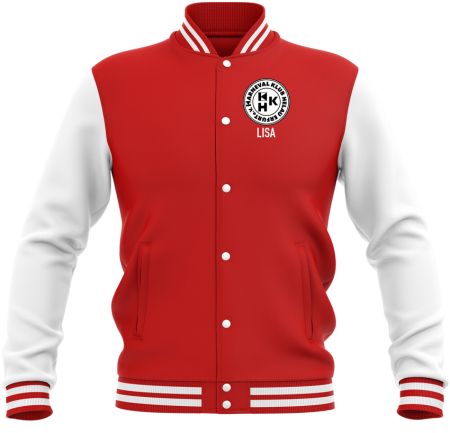 College Jacke | unisex | rot - KKH Erfurt