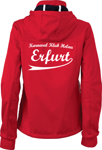 Softshelljacke Damen rot KKH Erfurt