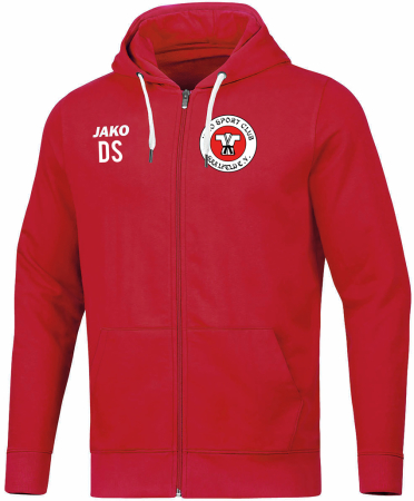 Kapuzenjacke | Jako Base | Kinder/Herren | rot | JSC Saalfeld