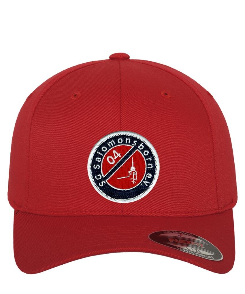 Basecap Flexfit rot - SG Salomonsborn 04 - domsport Teamshops