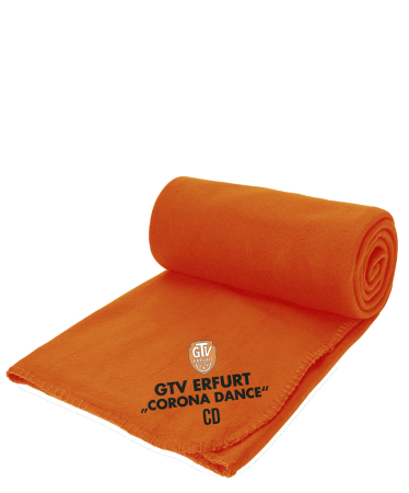 Aufwärmdecke Fleece | orange | GTV Erfurt "Corona Dance"