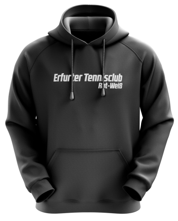 Hoodie | schwarz  - Erfurter Tennisclub Rot-Weiß