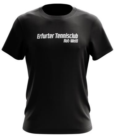 T-Shirt | schwarz  - Erfurter Tennisclub Rot-Weiß