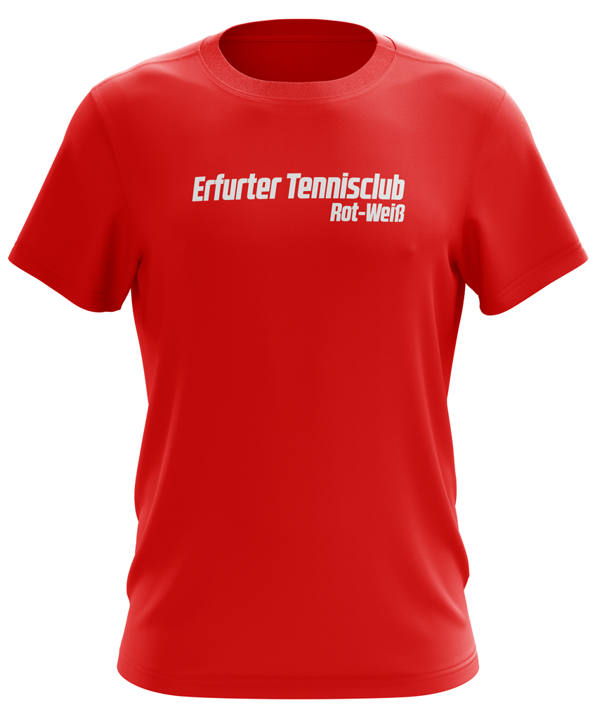 T-Shirt rot Erfurter Tennisclub Rot-Weiß domsport Teamshops