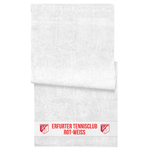 Badetuch | weiss | Strandtuch - Erfurter Tennisclub Rot-Weiss