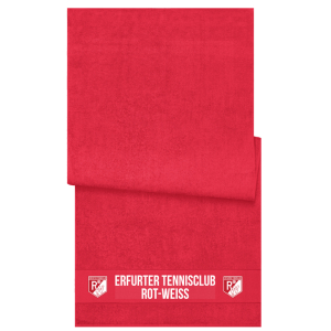 Badetuch | rot | Strandtuch - Erfurter Tennisclub Rot-Weiss