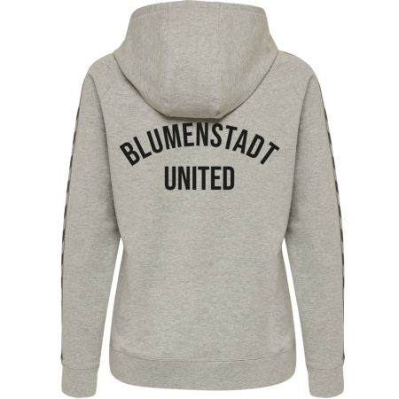Kapuzensweatshirt Damen | Grey Melange | Blumenstadt United