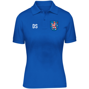 Poloshirt | Damen | royal - Landesverband Thüringer Karnevalvereine