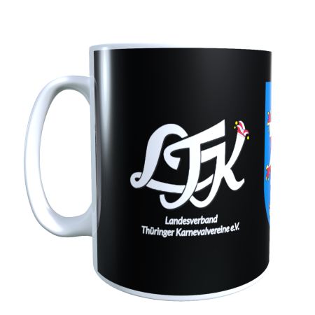 Keramiktasse | Wappen | schwarz -  Landesverband...