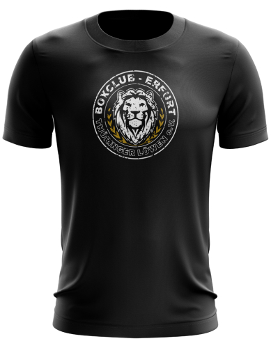 T-Shirt | schwarz | Distressed Logo - Boxclub Erfurt Thüringer Löwen