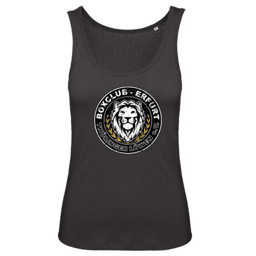 Tanktop für Damen | schwarz | Distressed Logo - Boxclub Erfurt Thüringer Löwen