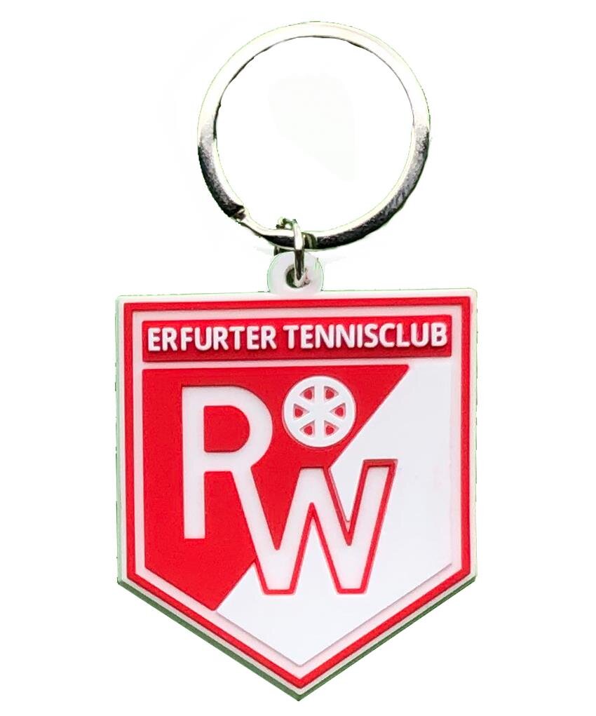 Produktbild von Vorsicht Schlüsselanhänger Set 5 Stück – Rot/weiß, 12,5 X 2,5 Cm, Aus Baumwoll-Polyester