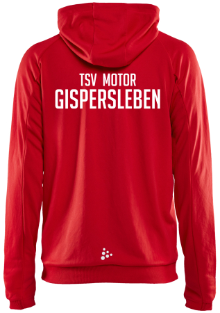 Kapuzenjacke | CRAFT | Evolve | rot/schwarz - TSV Motor Gispersleben