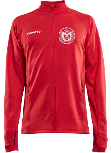 Polyesterjacke | CRAFT | Evolve | rot/schwarz - TSV Motor Gispersleben