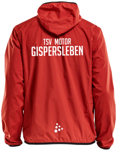 Wetterjacke | CRAFT | Jacket Rain | rot/schwarz  - TSV Motor Gispersleben