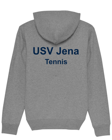 Hoodie | Logo klein | heather grey | USV Jena