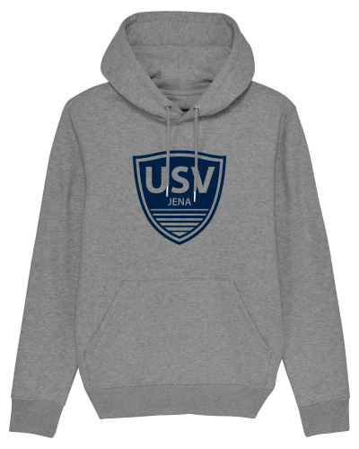 Hoodie | Logo groß | heather grey  - USV Jena