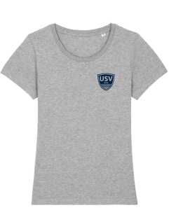 Damenshirt Logo | heather grey  - USV Jena