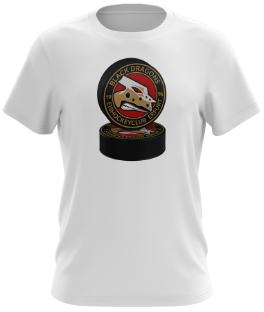 T-Shirt | Puck Merch Logo | weiß | Black Dragons