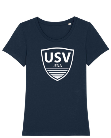 Damenshirt Logo groß | navy  - USV Jena