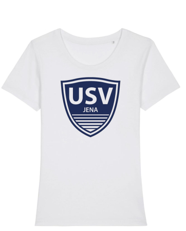 Damenshirt Logo groß | weiss  - USV Jena