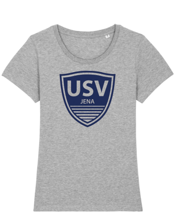 Damenshirt Logo groß | heather grey  - USV Jena
