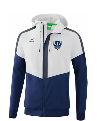 Kinder | Trainingsjacke | weiß-navy | USV Jena