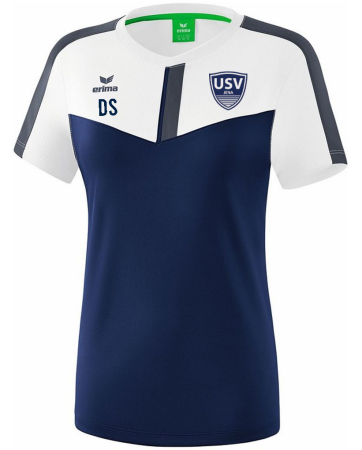 Damen | T-Shirt | white-navy | USV Jena