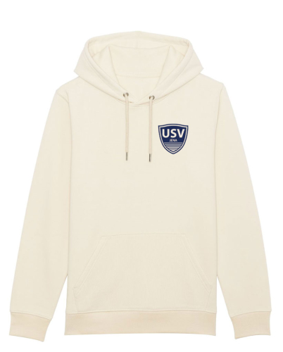 Hoodie | Logo klein | natural raw  - USV Jena