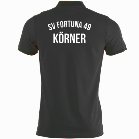 Poloshirt | Herren | schwarz | SV Fortuna 49 Körner