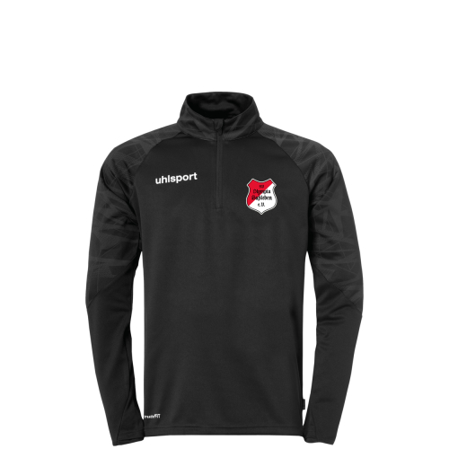 1/4 Zip Top | Kinder | schwarz/anthra | SV Olympia Haßleben