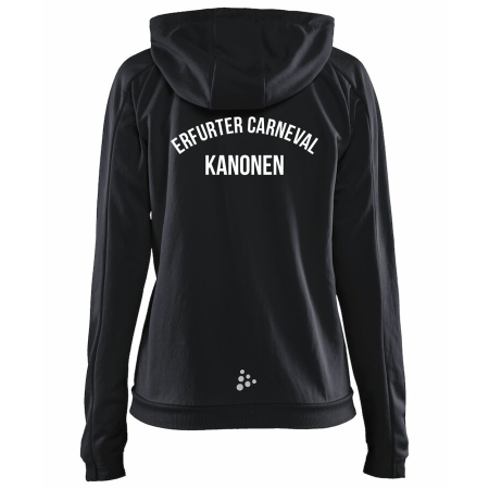 Kapuzenjacke | Damen | schwarz | Erfurter Carneval Kanonen