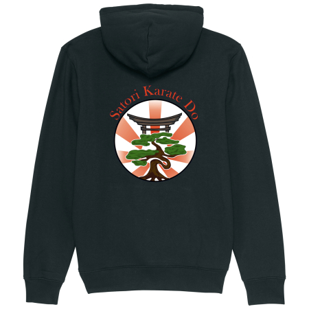 Kapuzensweatshirt für Herren | Logo | schwarz  - Satori-Karate-Do e.V.