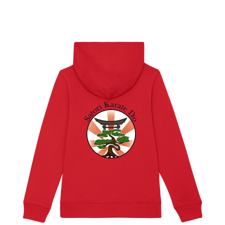 Kapuzensweatshirt für Kinder | Logo | rot  -...