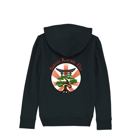 Kapuzensweatshirt für Kinder | Logo | schwarz  -...