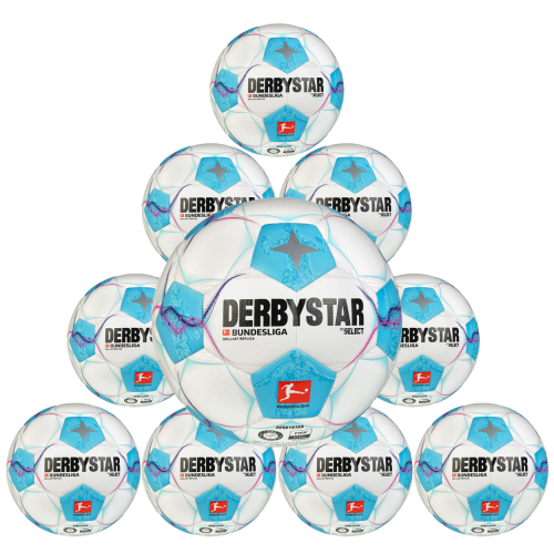 10x DERBYSTAR Bundesliga Brillant Replica Fußball v24