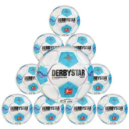 10x DERBYSTAR Bundesliga Brillant Replica Fußball v24