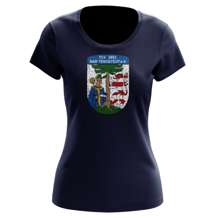 T-Shirt für Damen | Distressed Logo | navy - TSV...