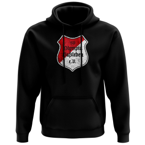 Hoodie | Distressed Logo | schwarz - SV Olympia Haßleben