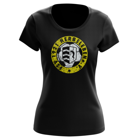 T-Shirt für Damen | Distressed Logo | schwarz - FSV...